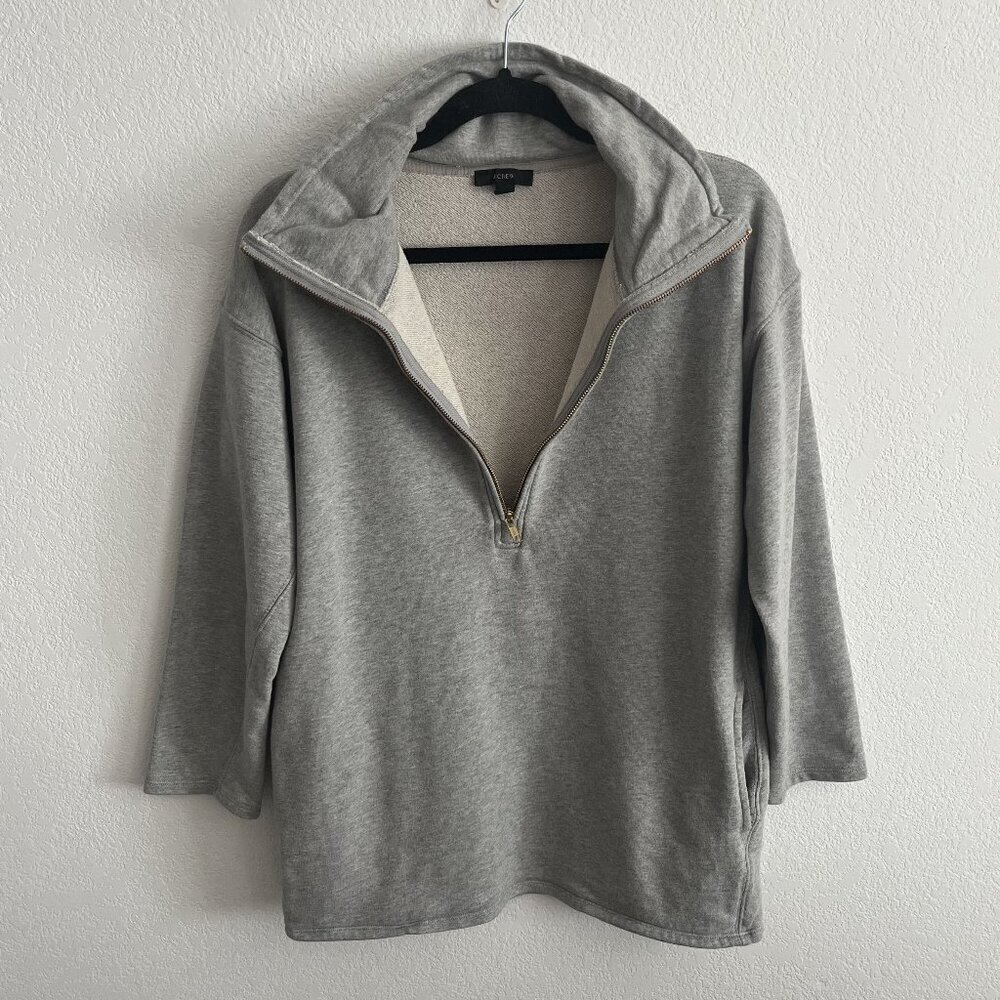 J. Crew Half Zip Oversized Sweater